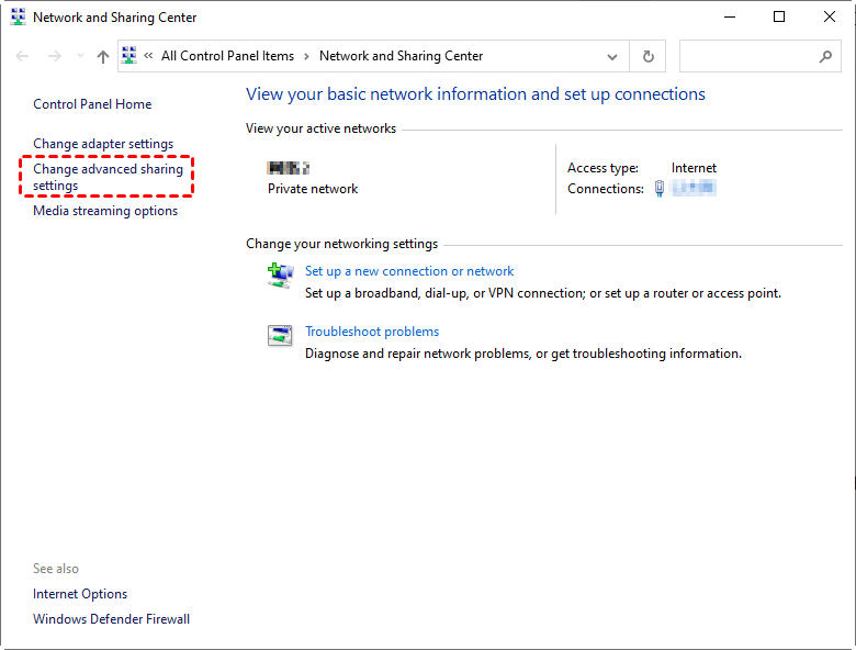 How to share files between windows pcs on same network