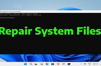 How to Repair Corrupted System Files in windows