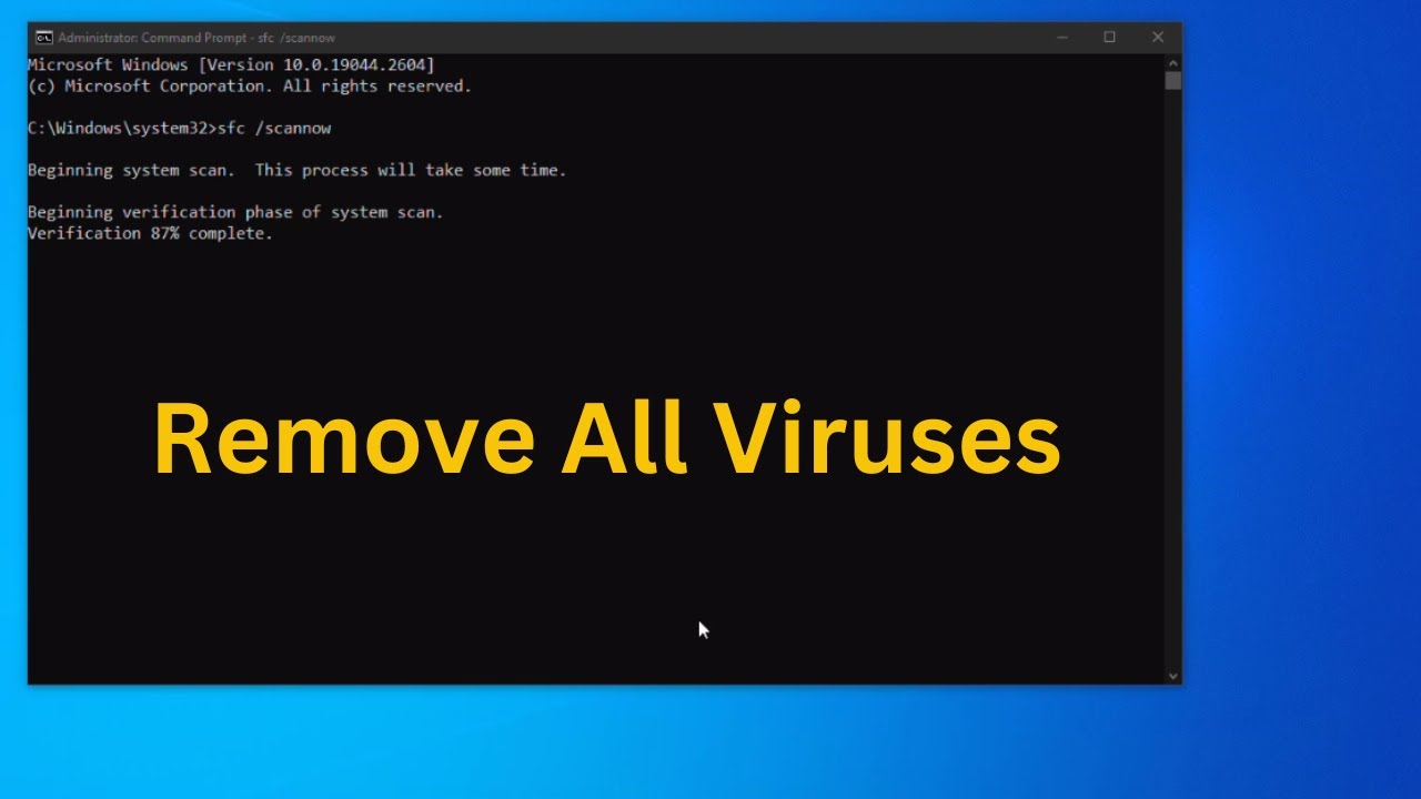 How to remove virus from windows without antivirus
